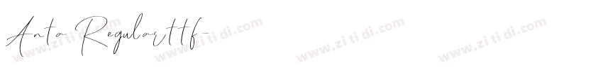 Anta Regularttf字体转换